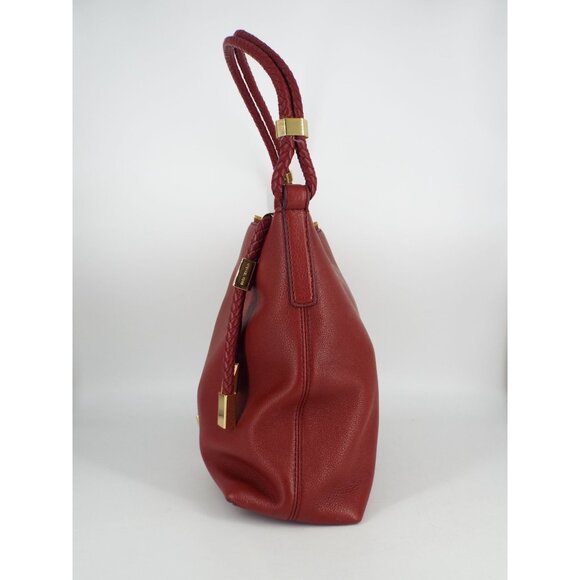 Michael Kors Lexington Burgundy Pebbled Leather Shoulder Bag main image 1